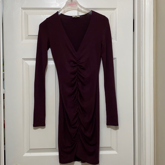 Aritizia/Wilfed Free Burgundy dress - Picture 1 of 6